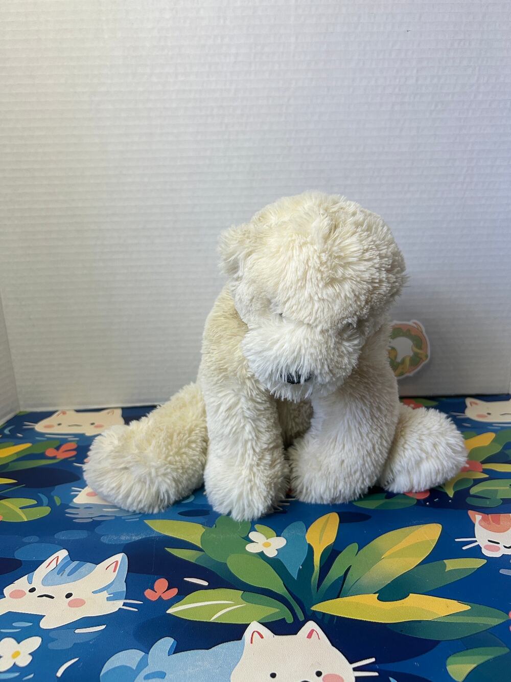 Jellycat Perry Polar Bear Plush Stuffed Animal Toy Doll Shaggy Cream White Furry